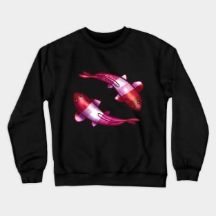 Lesbian WLW LGBTQ Koi Fish Crewneck Sweatshirt